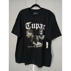 Tupac T-Shirt. Black/Gray. Men Size 2XL. NWT.